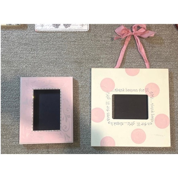 Pretty In Pink Girls Room Decor Frames Candle and Accessories - Picture 7 of 7